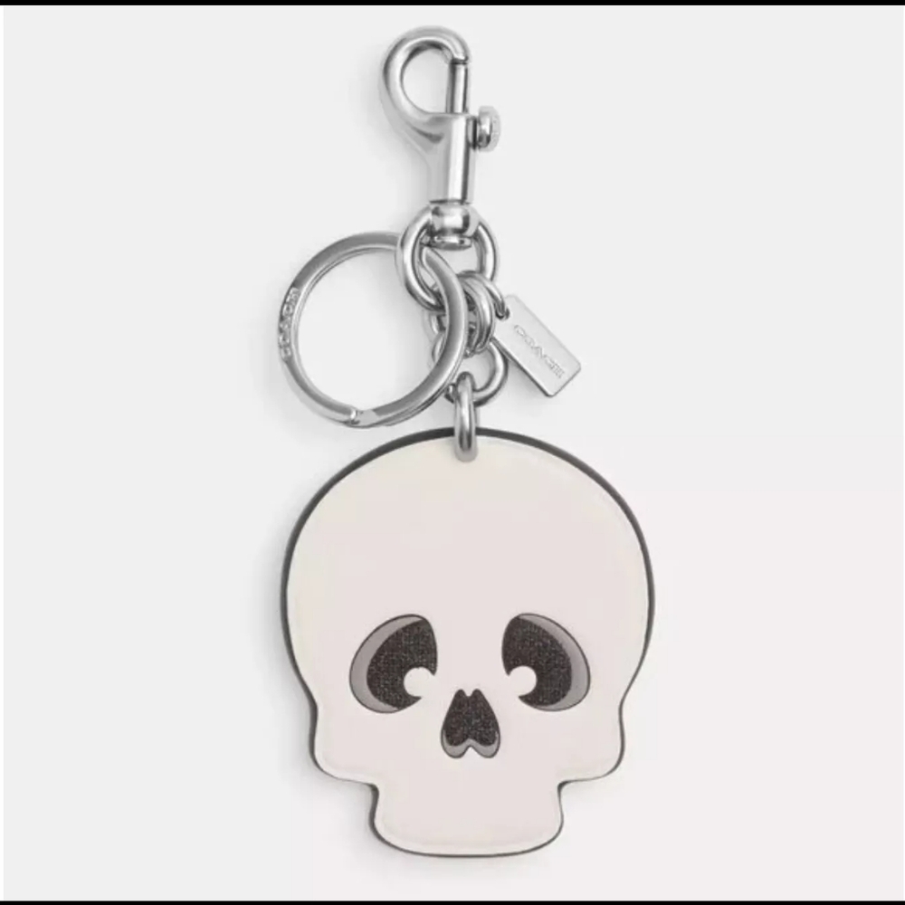 Authentic Coach Skull Keychain